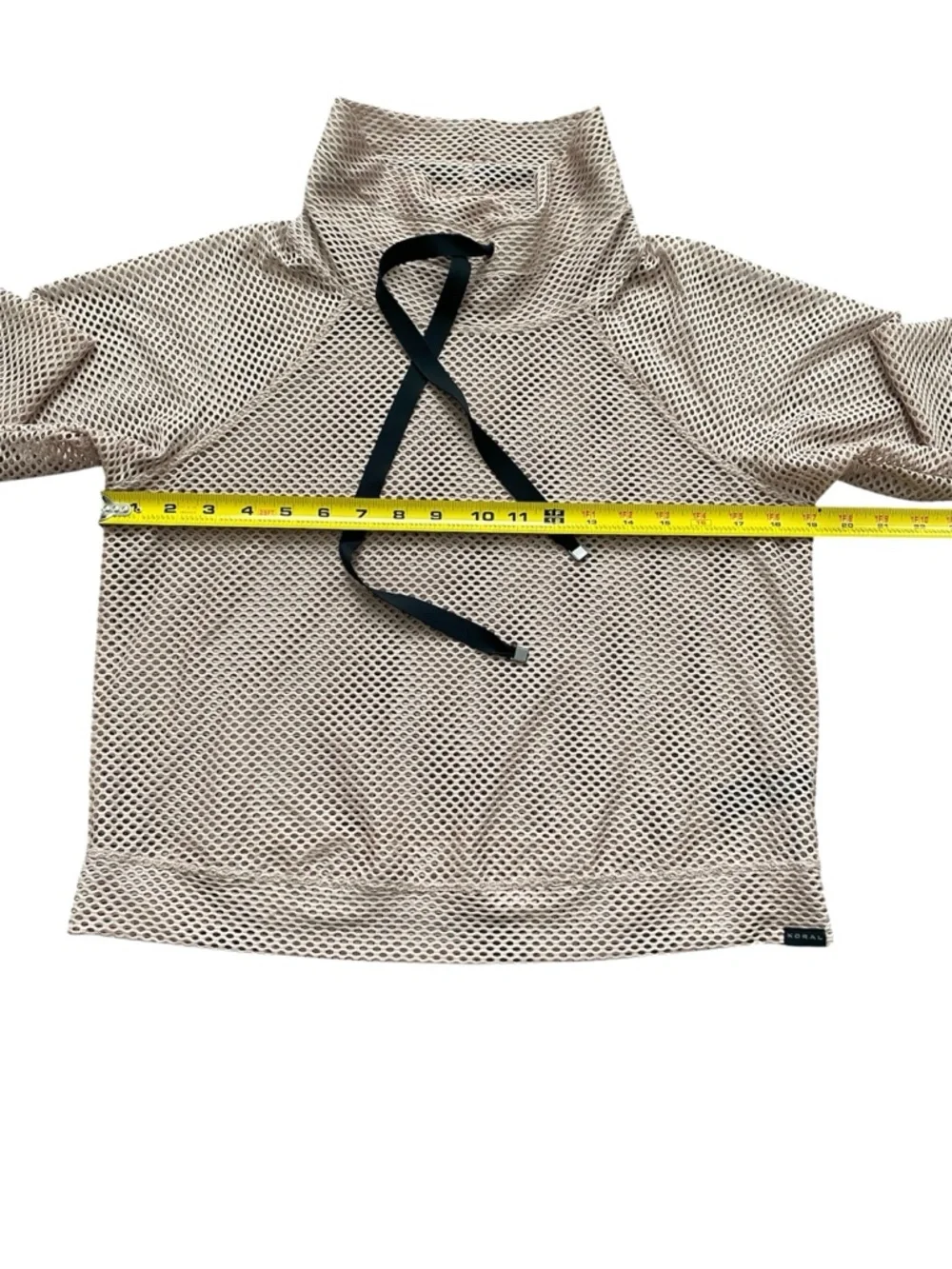 Koral Pump Mesh Pullover Sweatshirt in Bisque Women’s Size Medium - Picture 4 of 7